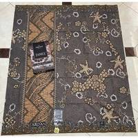Sarung Batik Lasem Indonesia untuk Pria, Bahan Rayon Bernapas, Buatan Tangan, Elegan, Motif Polos