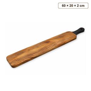 เขียงเสิร์ฟอะคริลิคลายไม้แม่น้ำทำมือ พร้อมหูจับ ขนาด 38x20x2 ซม. - Product Image 4