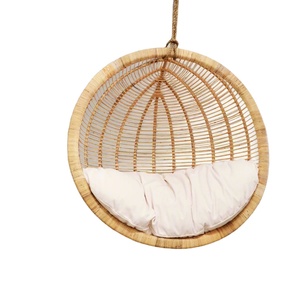 Meilleur prix, nouvelle arrivée, chaise suspendue en rotin en forme de lune, écologique, faite à la main pour l'intérieur et l'extérieur, provenant d'un fabricant vietnamien - Product Image 1