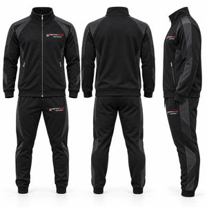 Nouvel ensemble de survêtement unisexe 2 pièces respirant coupe-vent grande taille pour sport et entraînement en polyester/coton – Vente en gros - Product Image 3