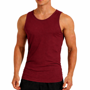 <b>Mens</b> Casual Cotton Tank 220GSM Sleeveless <b>Gym</b> Training <b>Vest</b> Eco Friendly Breathable OEM Wholesale - Product Image 3
