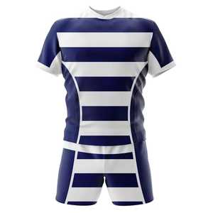 2026 Wholesale Best Price Quick Dry Sportswear Unisex Rugby Uniform Set Sale Customizable Slim Fit 100% Polyester Football - Product Image 4