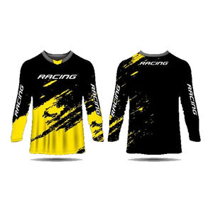 Maillot de moto respirant et tendance pour le paintball, combinaison de course unie par sublimation pour le motocross, maillots sublimés - Product Image 4