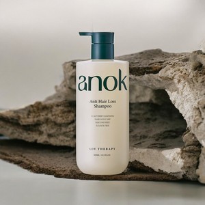 Anok แชมพูสระผมป้องกันผมร่วง400มล. ผลิตภัณฑ์ความงามรูปแบบเจลสำหรับผมหยิกเรียบเนียนดูแลรังแคสำหรับผิวมัน - Product Image 5