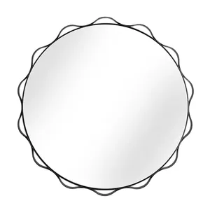 Étagère murale en métal faite à la main, moderne, artistique, écologique, à suspendre, pour chambre, salon, entrée, couloir, décoration intérieure, dorée - Product Image 3