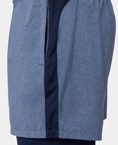 Pantalones Cortos Deportivos de Alto Rendimiento para Hombre, Color Azul Claro, 2 en 1, Cintura Elástica, Impermeables, de Secado Rápido, para Verano, Corte Regular, con Aberturas Laterales - Product Image 3