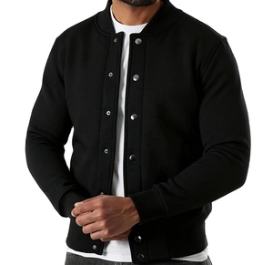 เสื้อแจ็คเก็ตวาร์ซิตี้ผู้ชายคุณภาพพรีเมียม กันน้ำ ผ้าถัก แขนหนัง แต่งขนเฟลซ สไตล์ไฮสตรีท สำหรับฤดูหนาว ขายส่ง - Product Image 3