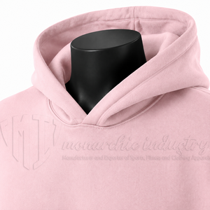 Sudadera con Capucha Rosa Unisex, Corte Regular, Felpa de Algodón, Informal, con Bolsillo Delantero, para Otoño - Product Image 6
