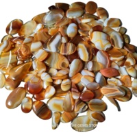 KHUSHI GEMS STONE Cabochons de pierres précieuses en vrac certifiés par des tiers de haute qualité, Agate naturelle courbée, formes variées, 20-45mm, 6-10g