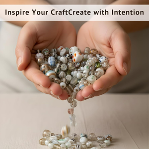 Cuentas Sueltas de Vidrio Lampwork Blanco Hechas a Mano, Tamaños Variados, Formas Múltiples, Separadores Decorativos, Hilo de 8 Pulgadas de Largo para Manualidades con Cuentas - Product Image 4