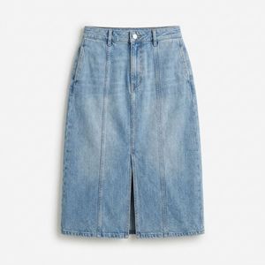 Private Label <b>Womens</b> Denim <b>Maxi</b> <b>Skirt</b> Cotton Denim Straight Fit Wholesale Factory Direct Supplier Bulk Supply - Product Image 4