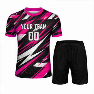 เสื้อและกางเกงขาสั้นผู้ชายไซส์ใหญ่ พิมพ์ลายแบบซับลิเมชั่น ระบายอากาศได้ดี สำหรับเล่นกีฬา - Product Image 5