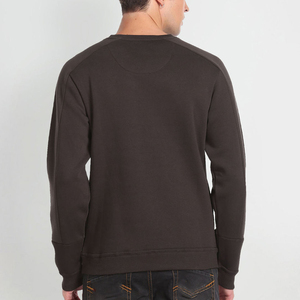 Sudadera de Cuello Redondo Blanca de Algodón para Hombre, Personalizada, de Alta Calidad, OEM, Lisa, Teñida, de Felpa - Product Image 2