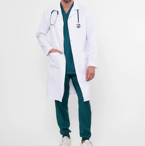 Bata de Laboratorio Profesional para Médicos, Químicos y Científicos, con Botones, para Uso Hospitalario, Ligera - Product Image 4