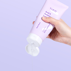 TIAM Nettoyant pour le visage coréen à faible pH Escargot et gel azulène Soins de la peau pour adultes Emballage en tube pratique OBM Supply - Product Image 4