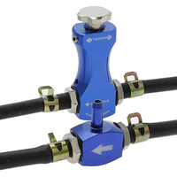 Manomètre de régulation de pression Turbo Boost en aluminium pour véhicule modifié, avec vanne de purge réglable pour essence
