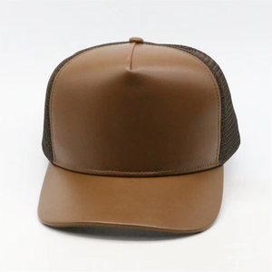 Gorra Trucker de Cuero Premium con Malla Trasera, Ajustable, Transpirable, Ligera, Estilo Casual para Exteriores, Gorra de Béisbol de Lujo - Product Image 5