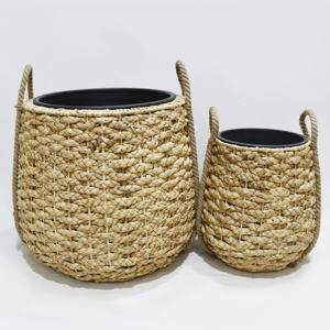 Artex Dong Thap Factory Outdoor Planter Box Planters Large Indoor Handmade <b>Baskets</b> Seagrass <b>Water</b> <b>Hyacinth</b> - Product Image 1