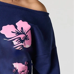 Sudadera de Forro Polar para Mujer, Estilo Universitario Griego, con Hombros Caídos, Oversize, con Logo Frontal, Cómoda, para Invierno, OEM - Product Image 6