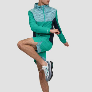 Windproof Polyester Nylon Mens Shorts Windbreaker Set Custom Two Piece <b>Jacket</b> and Shorts Fashion Wear for Modern Outdoor Wear - Product Image 3
