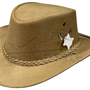 Sombreros de Vaquera al por Mayor con Banda Trenzada, Sombreros Occidentales Duraderos Resistentes al Agua, Sombreros de Cuero para Mujer para Viajes al Aire Libre, OEM, Marca Privada - Product Image 2