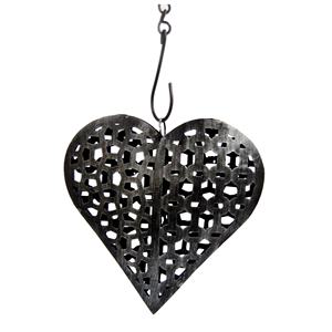 Hot Selling Standard Size Metal Heart Wall Hanging Festival Decorative Accessories <b>Christmas</b> Hanging Heart for Sale - Product Image 1