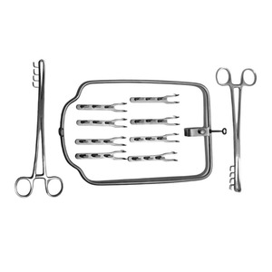 High Quality Stainless Steel Silver Rumenotomy Surgery Set Veterinary Surgical <b>Instruments</b> for Animal Large Animal Surgical Kit - Product Image 2