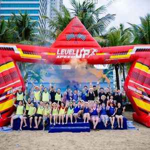 Arche gonflable en forme d'étoile, pompe à air électrique Vietnam, pour l'extérieur, designs variés, plus de 12 pieds - Product Image 6