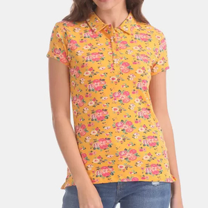 Women Breathable Stripe <b>Polo</b> Tee Modern Fashion Apparel <b>Ladies</b> Fashionable <b>Polo</b> <b>Shirt</b> Comfortable Casual Style IN PAKISTAN - Product Image 3