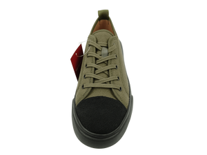 Chaussures Derby pour hommes Dlords en toile olive, à lacets, respirantes, avec doublure synthétique, semelle intermédiaire en PU, semelle extérieure en caoutchouc antidérapante, pour le bureau et la vie quotidienne - Product Image 3