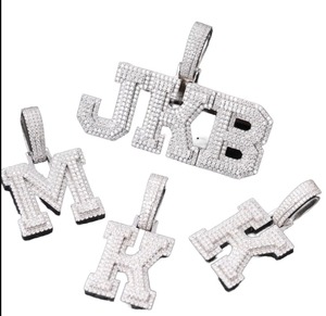 Colgantes y Dijes de Plata 925 con Moissanita de Corte Brillante Redondo, Joyería Fina para Fiestas y Eventos - Product Image 1