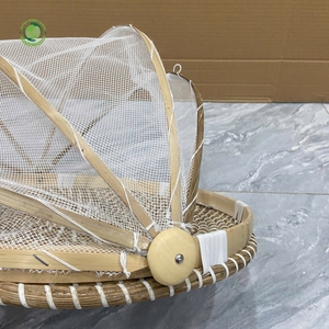 Natural rush mat food <b>cover</b> Kitchenware and <b>table</b> decoration Wholesale eco-friendly Made in Viet Nam - Product Image 3