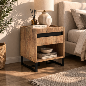 Modern <b>Sofa</b> <b>Side</b> <b>Table</b> End <b>Table</b> with Storage Shelf <b>for</b> Living Room Compact Durable Stylish Furniture <b>for</b> Home Office Use - Product Image 1