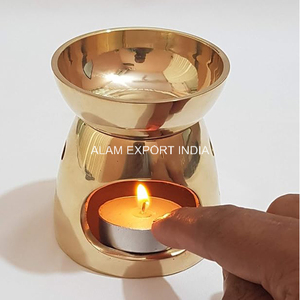 Highest Selling Pure Brass Gold Finished <b>Oil</b> Aroma Incense <b>Burner</b> Square Shape <b>Oil</b> <b>Burner</b> Diffuser Religious <b>Burner</b> Home Usage - Product Image 5