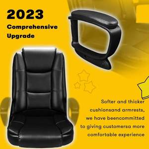 Chaise de bureau réglable ergonomique en PU à dossier haut Chaise de bureau d'ordinateur au design moderne pour la maison et le bureau - Product Image 2