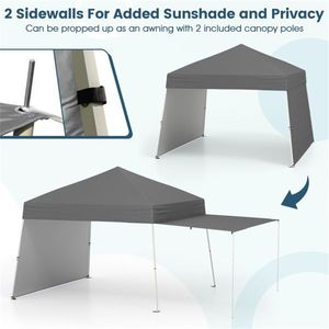 Tenda a baldacchino grigia pop-up 14 x 9,2 piedi - Product Image 4