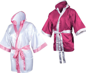 Hot Selling Lawd Sports Plus Size Silk Satin Boxing Gown <b>Hood</b> Custom Made High Quality Eco-Friendly Boxing Uniforms Pakistan - Product Image 2