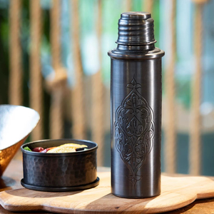 Bouteille d'eau en cuivre Cognac, finition lisse, qualité supérieure, pour usage professionnel en usine, personnalisable - Product Image 1