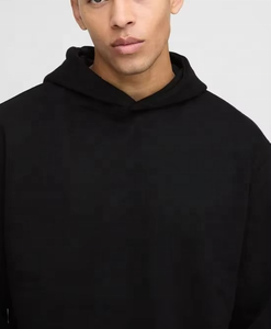 Venta caliente gimnasio Fitness chándales hombres sudor personalizado hombres chándal conjunto Casual deportes chándal pulóver Sudadera con capucha ajuste suelto Color negro - Product Image 5