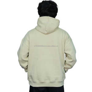 Sweat-shirt à capuche en coton américain ivoire pour homme, sans droits d'importation, polaire doux, personnalisable, streetwear, chaud, décontracté - Product Image 3