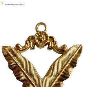 Wholesale Customized Gold Plated Embroidered Eco-Friendly Masonic Regalia <b>Collar</b> Jewels Set with Magnet Attachment OEM Services - Product Image 2