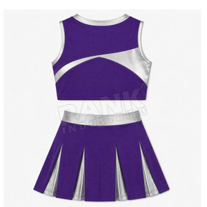 Uniforme de porristas de último diseño disponible en diferentes colores con impresión de logotipo personalizado. - Product Image 2