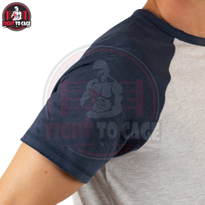 Servicio OEM ODM, Precio al por Mayor, Nuevo Diseño Moderno y Exclusivo, Calidad Premium, Último Estilo, Camisetas Raglán de Algodón Suave de Dos Tonos para Hombre - Product Image 4