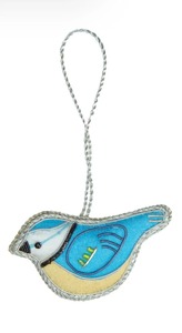 Decoración Colgante Bordada con Cuentas de Pájaro Azul Inspirada en Sass & Belle – Adorno de Pájaro con Cuentas, Suministro al por Mayor - Product Image 3