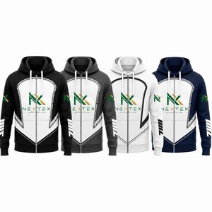 Sudadera con capucha y cremallera con logo personalizado para hombre, sudadera bordada de marca, chaqueta de equipo de esports, ropa urbana, venta al por mayor de fábrica OEM - Product Image 6