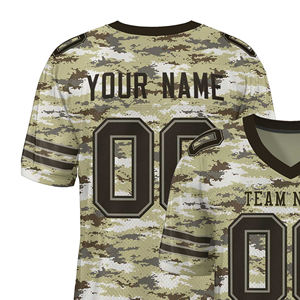 Maillot de football américain personnalisé, nouvelle conception OEM, nouvelle arrivée, haute qualité, respirant, vente en gros, 100% polyester, unisexe - Product Image 3