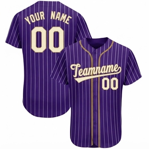 Nouveaux maillots de baseball américains pas chers avec surpiqûres, vêtements de baseball personnalisés pour adultes, uniformes de baseball en gros, tailles plus grandes - Product Image 1