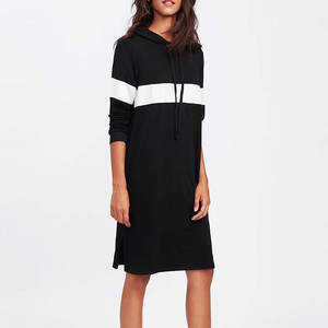 Vestido Suéter con Capucha para Mujer, Casual, Manga Larga, Tallas Grandes S-5XL, Bordado 3D, Lentejuelas, Jacquard, 100% Algodón - Product Image 2