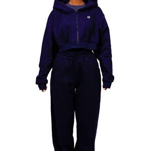 Sweat-shirts à capuche zippés pour femmes, sur mesure, faible MOQ, vente en gros, OEM, marque privée, streetwear en polaire, sweat-shirts à capuche zippés pour femmes - Product Image 5