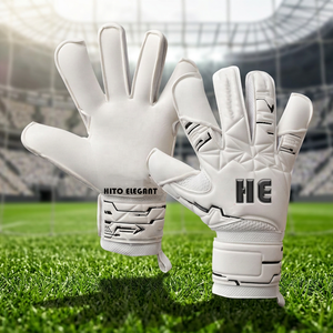 Latest <b>Model</b> German Latex Goalkeeper Gloves In Solid Color Design Your <b>Own</b> Sports Wear Grip Types, Cuts, and Finger Protection - Product Image 3